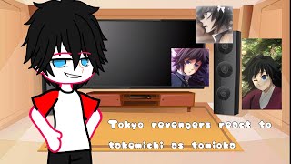 Tokyo revengers react to takemichi as tomioka🌊🎀 [upl. by Nehtiek276]