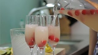 How to Make Champagne Cocktails  Cocktail Recipes [upl. by Parshall]