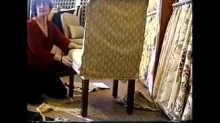 Slipcover a Parson Chair Tutorial Part 2 by Window Coverings by Rosa LLC Litchfield Park AZ [upl. by Oballa188]