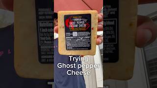 Trying GHOST PEPPER CHEESE funny shorts spicy [upl. by Assilana]