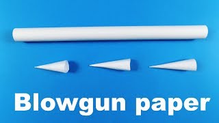 How To Make A Blowgun With Paper Easy [upl. by Frieder]