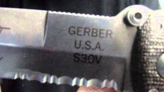 GERBER Applegate Fairbairn Combat Folder S30V [upl. by Strohben]