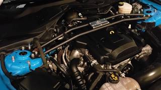 Review of steeda strut tower brace 1519 ecoboost mustang [upl. by Neltiak691]