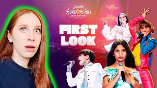 LET US REACT TO THE JUNIOR EUROVISION 2024 REHEARSALS [upl. by Alolomo]