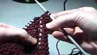 Decrease and Increase in knitting Dishwashcloth pattern [upl. by Kcirrad]