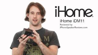 iHome iDM11 iPhone Bluetooth Portable Speaker Review [upl. by Bryanty359]