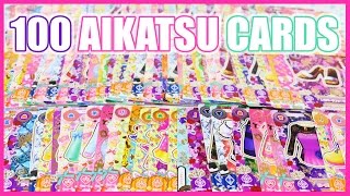 100 AIKATSU CARDS [upl. by Arebma]