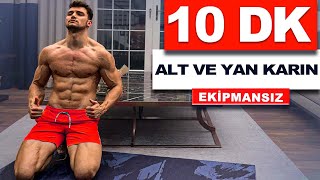 10 DK Alt Karın ve Yan Karın Antrenmanı  Yeni Başlayanlar İçin  velikaans [upl. by Willms]