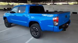 The now discontinued Voodoo Blue 2021 Tacoma TRD Sport in Manual transmission [upl. by Odlanra]