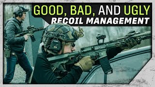 Comparing 3 Rifle Recoil Management Methods  Ft Lucas Botkin [upl. by Siva]