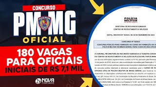 Saiu o edital do concurso PMMG CFO 180 vagas [upl. by Tomkins]