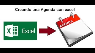 Como crear una Agenda en Excel Parte 1 [upl. by Aihsemaj232]