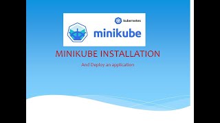 kubernetes  MINIKUBE installation and deploy an application [upl. by Afital]