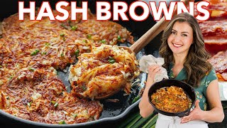 How To Make The Best Crispy Hash Browns Recipe [upl. by Naillimixam585]