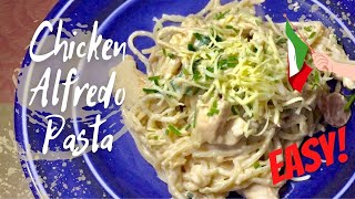 How to Cook Chicken Alfredo Pasta Pinoy Style  Italian Dish Easy Recipe [upl. by Tenney]