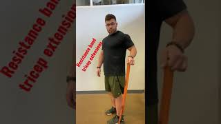 Resistance band tricep extensions [upl. by Jasun]