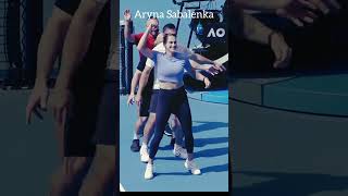 Sabalenka dance Full Enjoy in practice session tennis olympicsport athletics sports swiatek [upl. by Barboza]