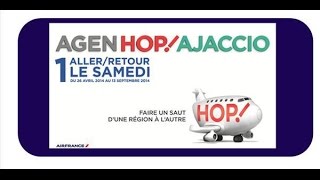 Aéroport dAgen la ligne AGEN  AJACCIO [upl. by Ariamoy375]