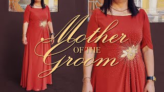 Making a Special Dress for a Mother of the Groom  A Sewing ASMR [upl. by Saticilef]