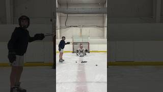 Tiny Goalie 😂 hockey icehockey hockeygoalie nhl [upl. by Norah]