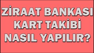 Ziraat Bankası Kart Takip  Bankkart Başvuru Sorgulama  Ziraat Kartım Nerede bankkartgenç [upl. by Tadd]