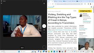 Vishing Smishing and Phishing Are the Top Types of Fraud in Kenya [upl. by Aihsoj929]