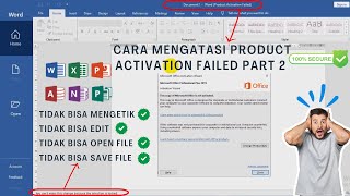 Cara Mengatasi Product Activation Failed Ms Office 2019  Part 2 [upl. by Airym]