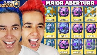 A MAIOR ABERTURA DE BAÚS DO YOUTUBE  CLASH ROYALE [upl. by Amliw]