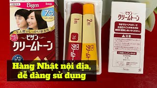 Tự nhuộm tóc với thuốc nhuộm phủ bạc Bigen 7G  Thích mua sắm [upl. by Jeremias]