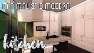 Minimalistic Modern Bloxburg Kitchen  melendezz [upl. by Ilke]