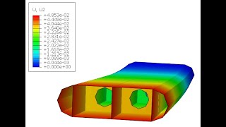 Aerospace Structures WINGBOX Case 2 Adding Ribs and Total Force calculation Abaqus Standard [upl. by Annaoy]