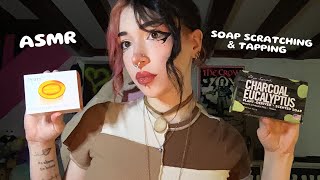 Soap Scratching amp Tapping ASMR  Cardboard Tapping Whispering [upl. by Judi]