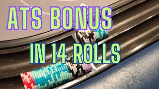 ATS bonus in just 14 rolls count em CRAPLESS craps at Fontainebleau vegas craps crapless [upl. by Mcbride]