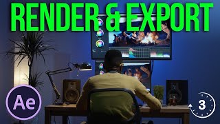 How to Render amp Export in Adobe After Effects 2023  After Effects Tutorials [upl. by Luhem104]