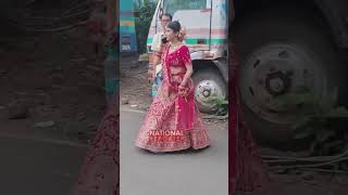 Yeh Rishta Kya Kehlata Hai Serial Actress Pranali Rathod Looks Beautiful in Red Dress [upl. by Finzer]