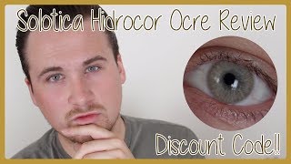 Solotica Contact Lenses Hidrocor Ocre Review  DISCOUNT CODE [upl. by Dualc508]