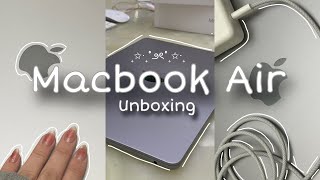 MacBook Air 13 M2 Space Gray 🛸🫧 unboxing video  Mahika [upl. by Yremogtnom]