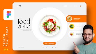 Challenge 08 Design  Animate A Professional Food Website Ui Using Figma 2024 Tutorial In Hindi [upl. by Fedak407]