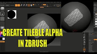 how to make tileable alpha in zbrush [upl. by Caril]