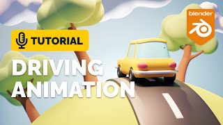 Blender Driving Animation Tutorial  Polygon Runway [upl. by Anyek]