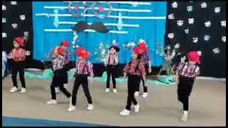 Rolly Polly up up Group Dance  Little School Kids Performing  Roly Poly Song  Kids Beacon [upl. by Anierdna]