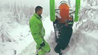 First Pow  Gördalen backcountry riding Sweden  January 2014 [upl. by Odrick746]