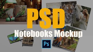 Notebooks Mockup In PSD Files  Aneela Graphics [upl. by Obie915]