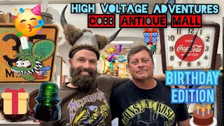 Antiques amp Collectibles Treasure Hunt  The Cobb Antique Mall Vintage toys Home Decor Advertising [upl. by Langham173]