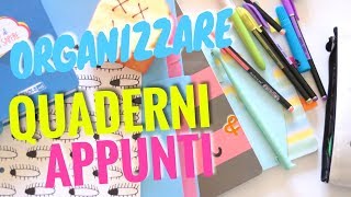 COME ORGANIZZARE I QUADERNI DI SCUOLA 📚 5 TRUCCHI [upl. by Lankton324]