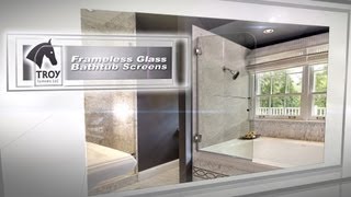 Frameless Glass Bathtub Screens  Dulles Glass amp Mirror [upl. by Ress26]