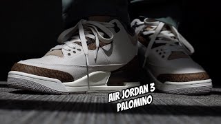 Air Jordan 3 Palomino on foot review [upl. by Sosthenna]