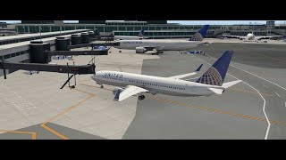 X Plane 11 United 1030 Newark Liberty EWR  Charlotte Douglas CLT [upl. by Gahan]