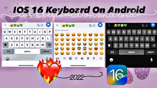 IOS Keyboard  IOS 16 Keyboard on android  iphone keyboard [upl. by Basilio]