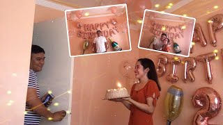 Birthday Surprise for My Boyfriend🥳❣️ salamatshopee [upl. by Kersten35]